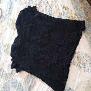 Black and lace shirt